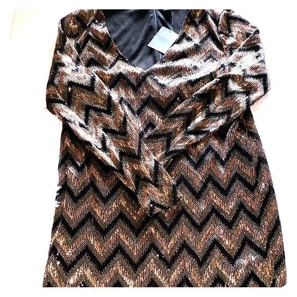 Black & Gold Dress NWT 🏷 - Picture 2 of 5